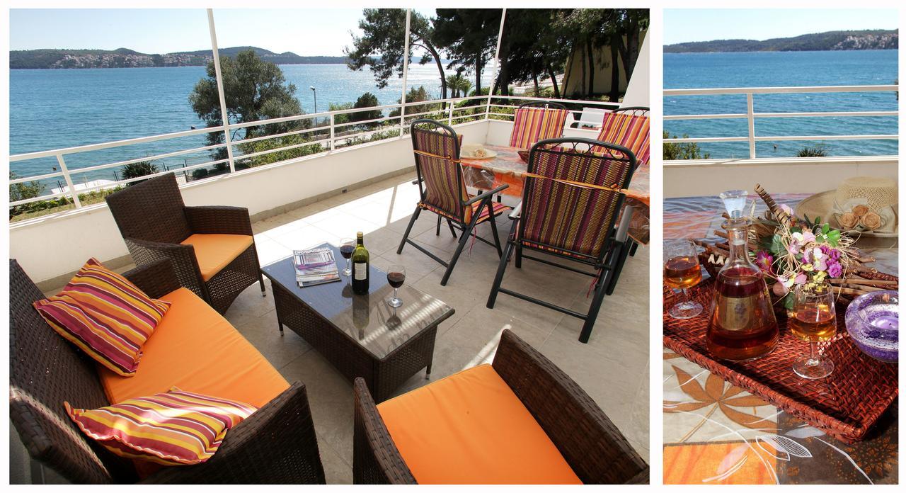 Gem Of The Sea Luxury Beach Apartment With Brand New Heating Infinity Pool Trogir Exteriör bild